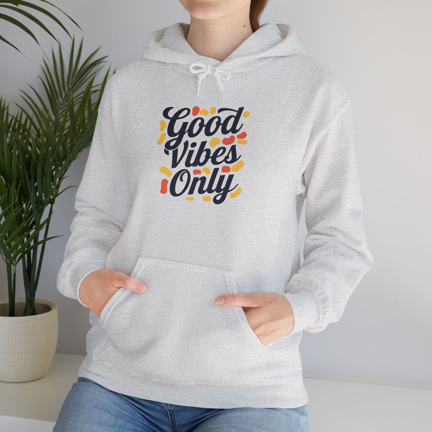 Good Vibes Only Hoodie Hooded Sweatshirt Gildan 18500