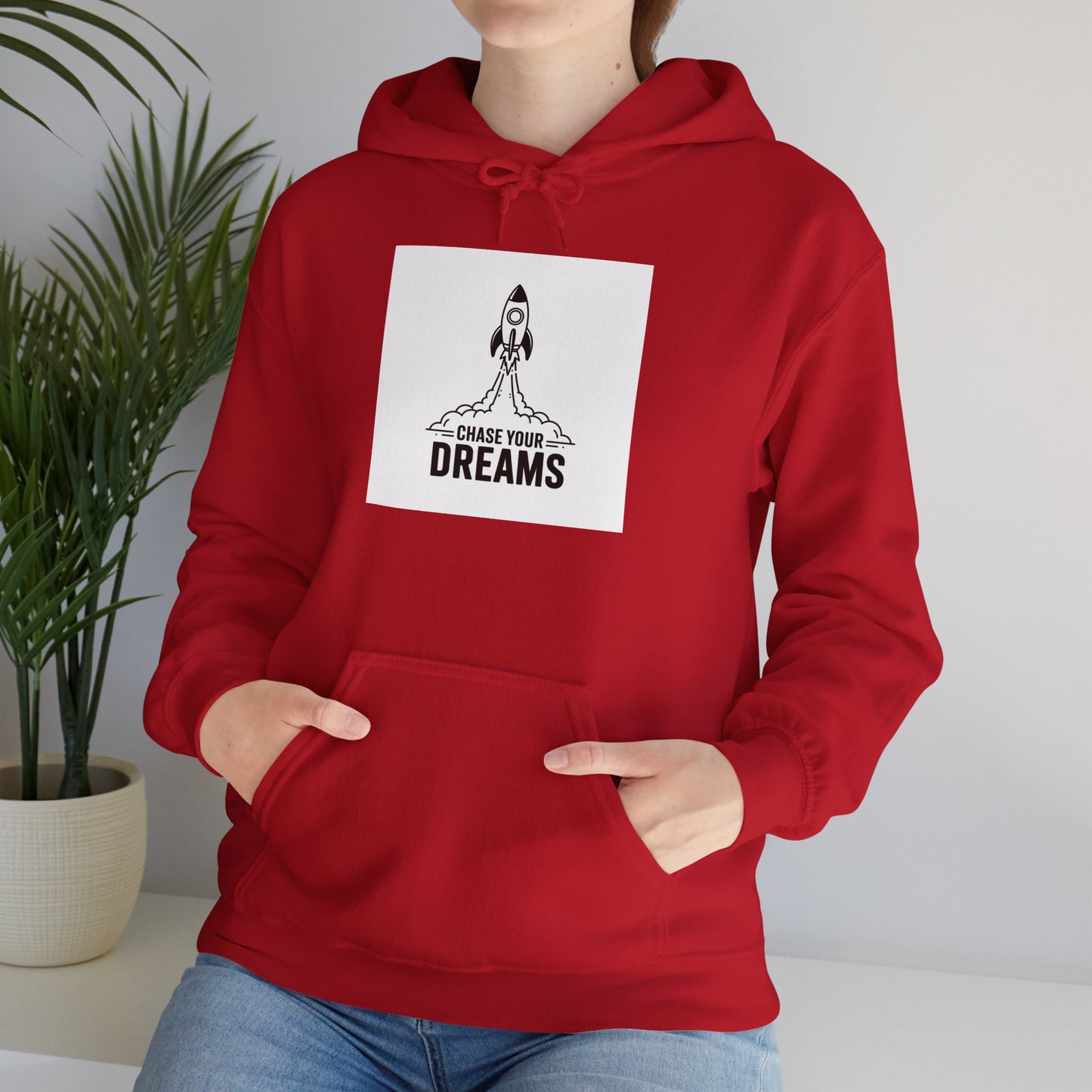 Chase Your Dreams Hooded Sweatshirt Hoodie Gildan 18500