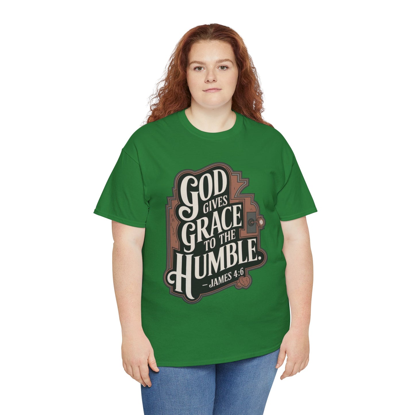 GOD Gives Grace To The Humble Unisex Heavy Cotton Tee