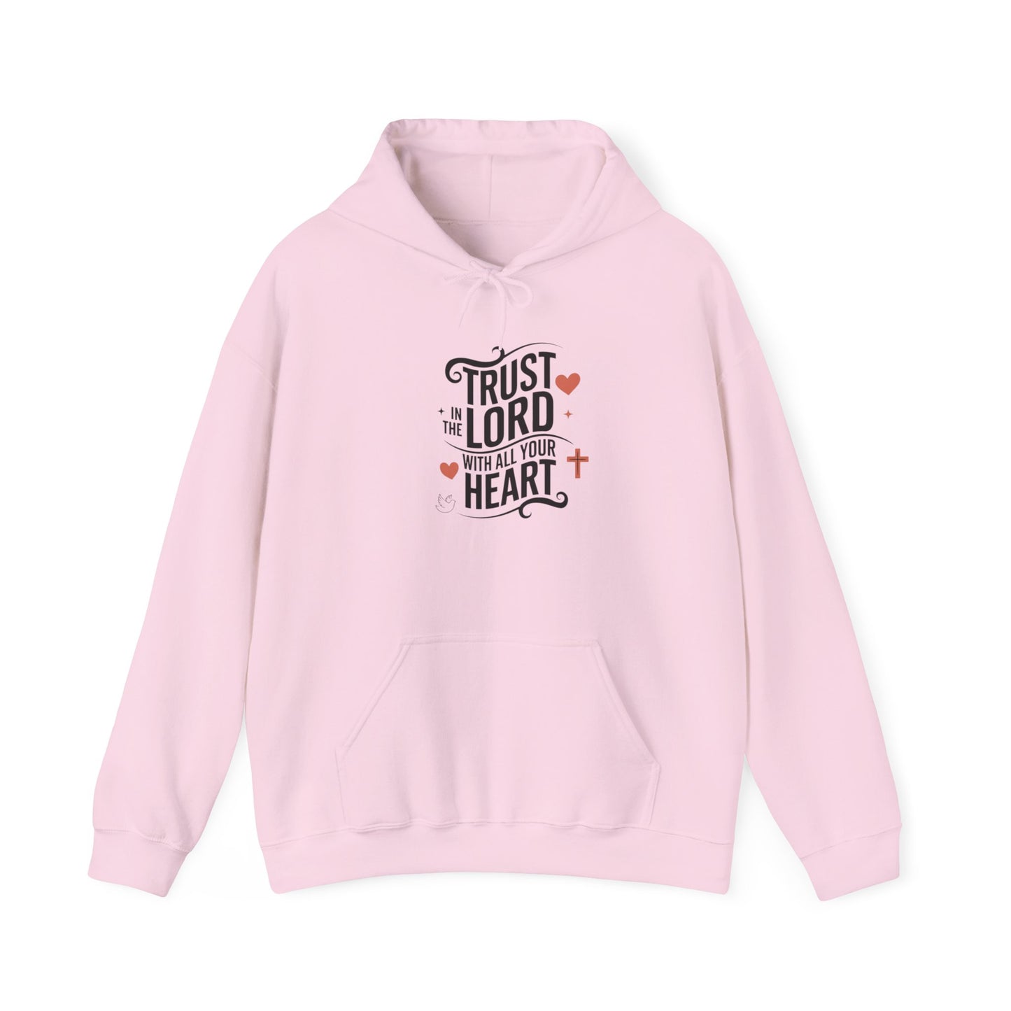 Trust In The LORD With All Your Heart Unisex Heavy Blend™ Hooded Sweatshirt