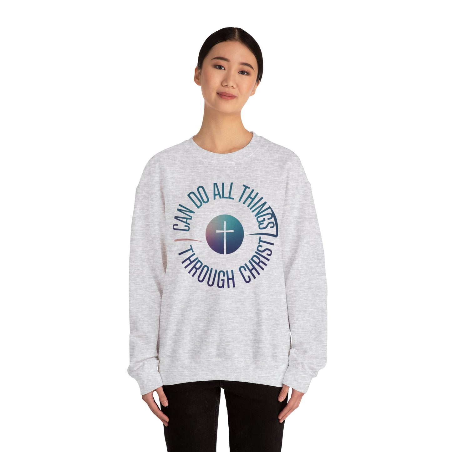 I Can Do All Things Through CHRIST Unisex Heavy Blend™ Crewneck Sweatshirt