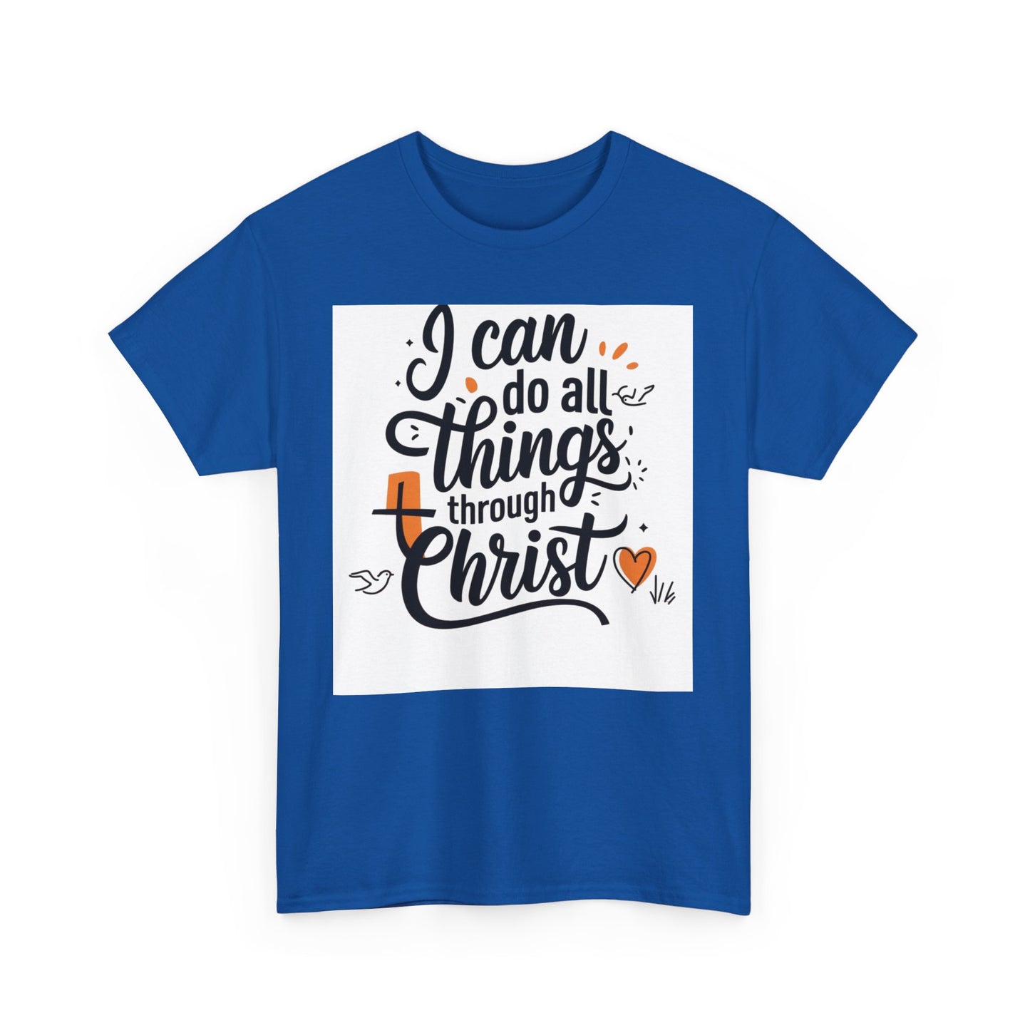 I Can Do All Things Through Christ Unisex Heavy Cotton Tee