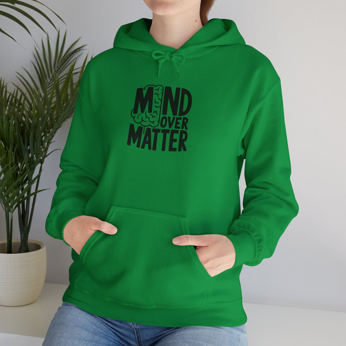 Mind Over Matter Hoodie Hooded Sweatshirt Gildan 18500