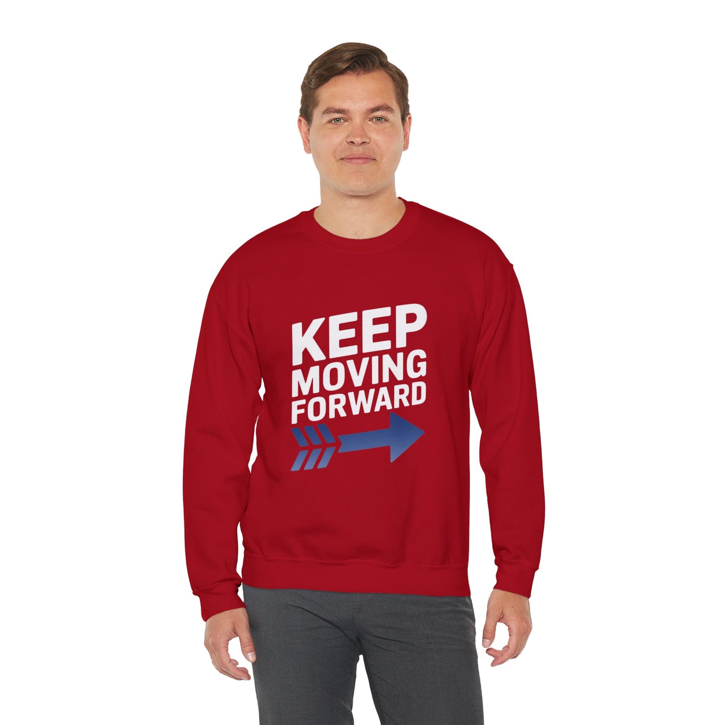 Keep Moving Forward Unisex Heavy Blend™ Crewneck Sweatshirt Gildan 18000