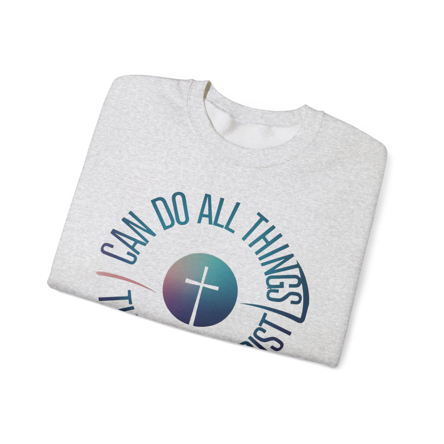 I Can Do All Things Through CHRIST Unisex Heavy Blend™ Crewneck Sweatshirt