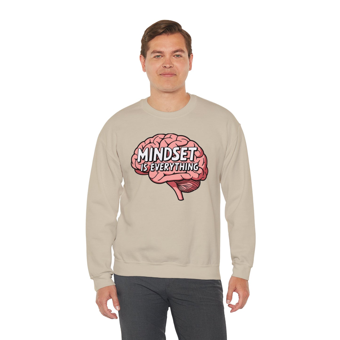 Mind Set Is Everything Unisex Heavy Blend™ Crewneck Sweatshirt Gildan 18000