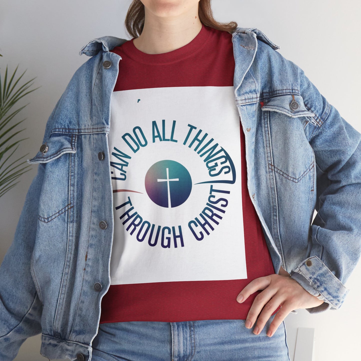 I Can Do All Things through Christ Unisex Heavy Cotton Tee