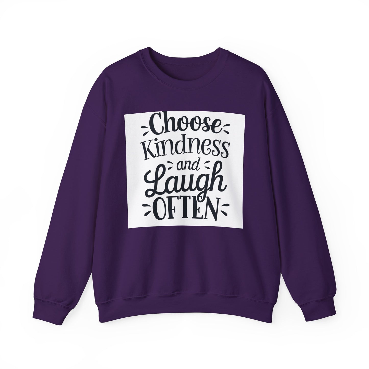 Choose Kindness And Laugh OFTEN Unisex Heavy Blend™ Crewneck Sweatshirt Gildan 18000