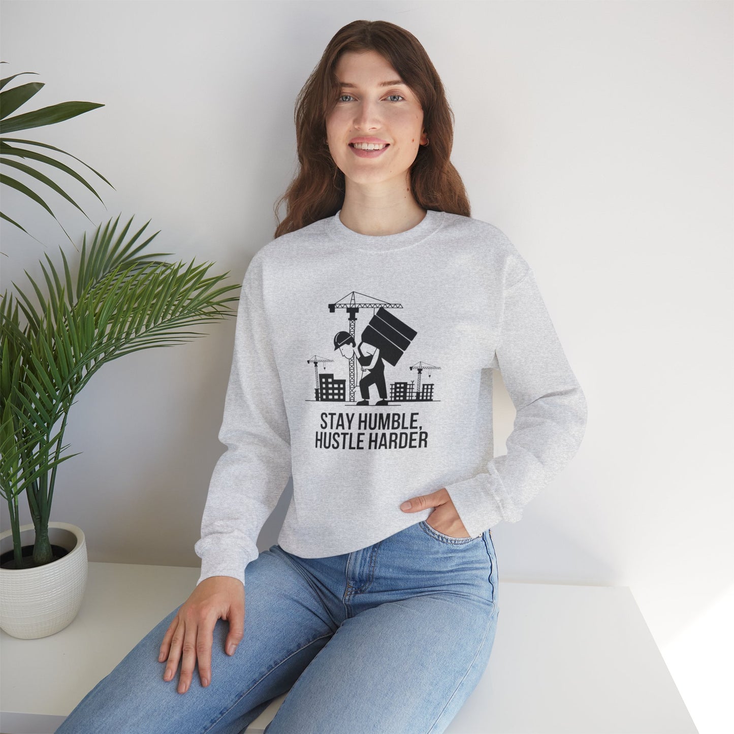 Stay Humble Hustle Harder Unisex Heavy Blend™ Crewneck Sweatshirt