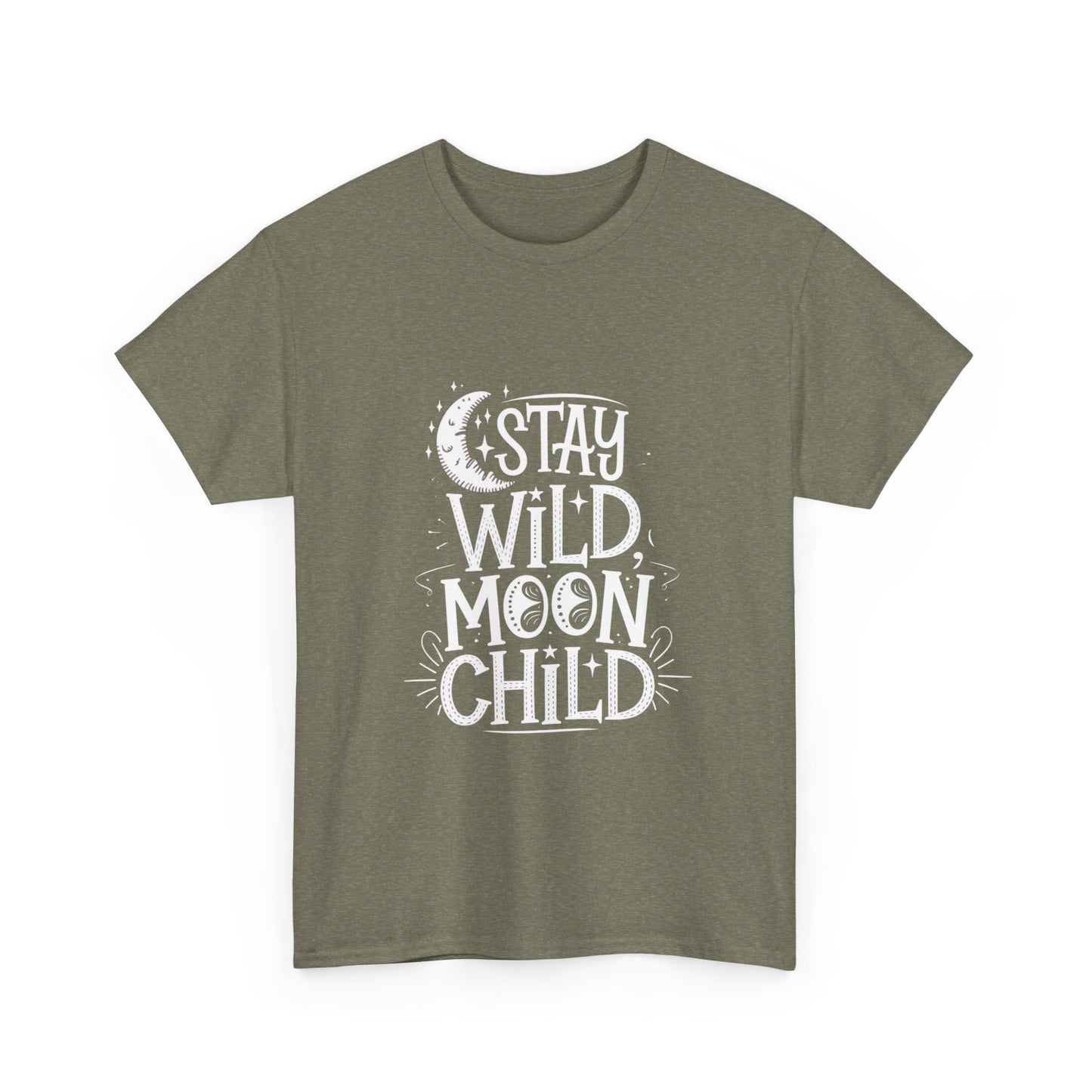 Stay Wild Moon Child Unisex Heavy Cotton Tee