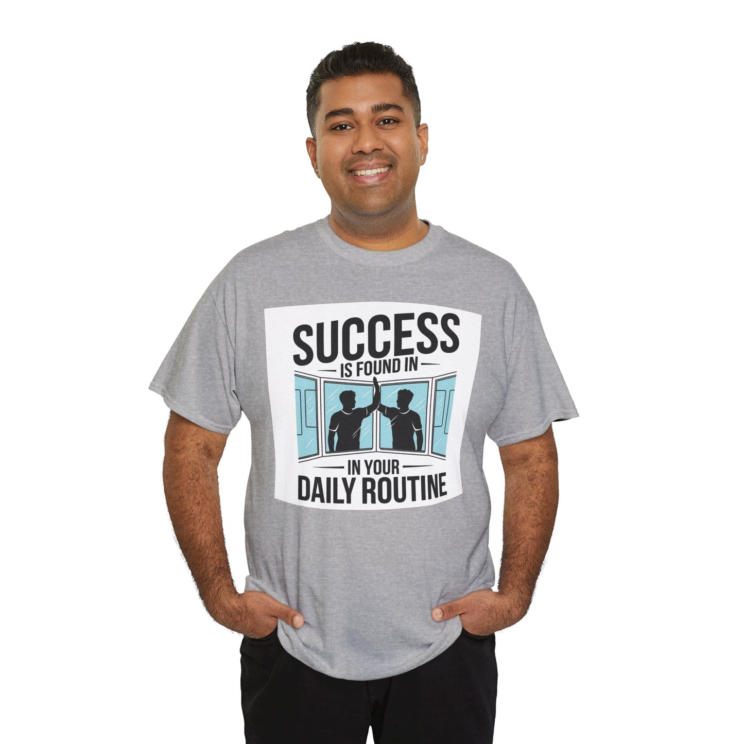 Success Is Found In Your Daily Routine Unisex Heavy Cotton Tee