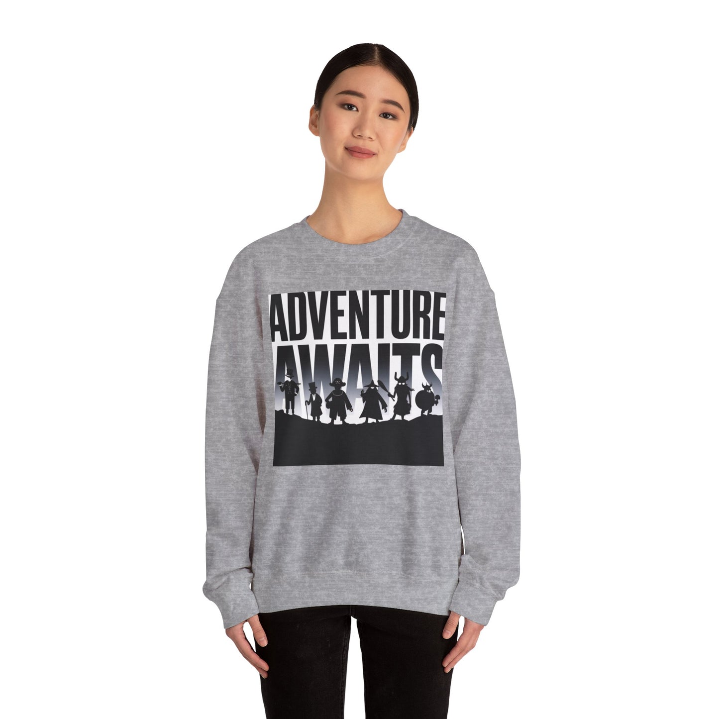 Adventure Awaits Sweatshirt Gildan 18000