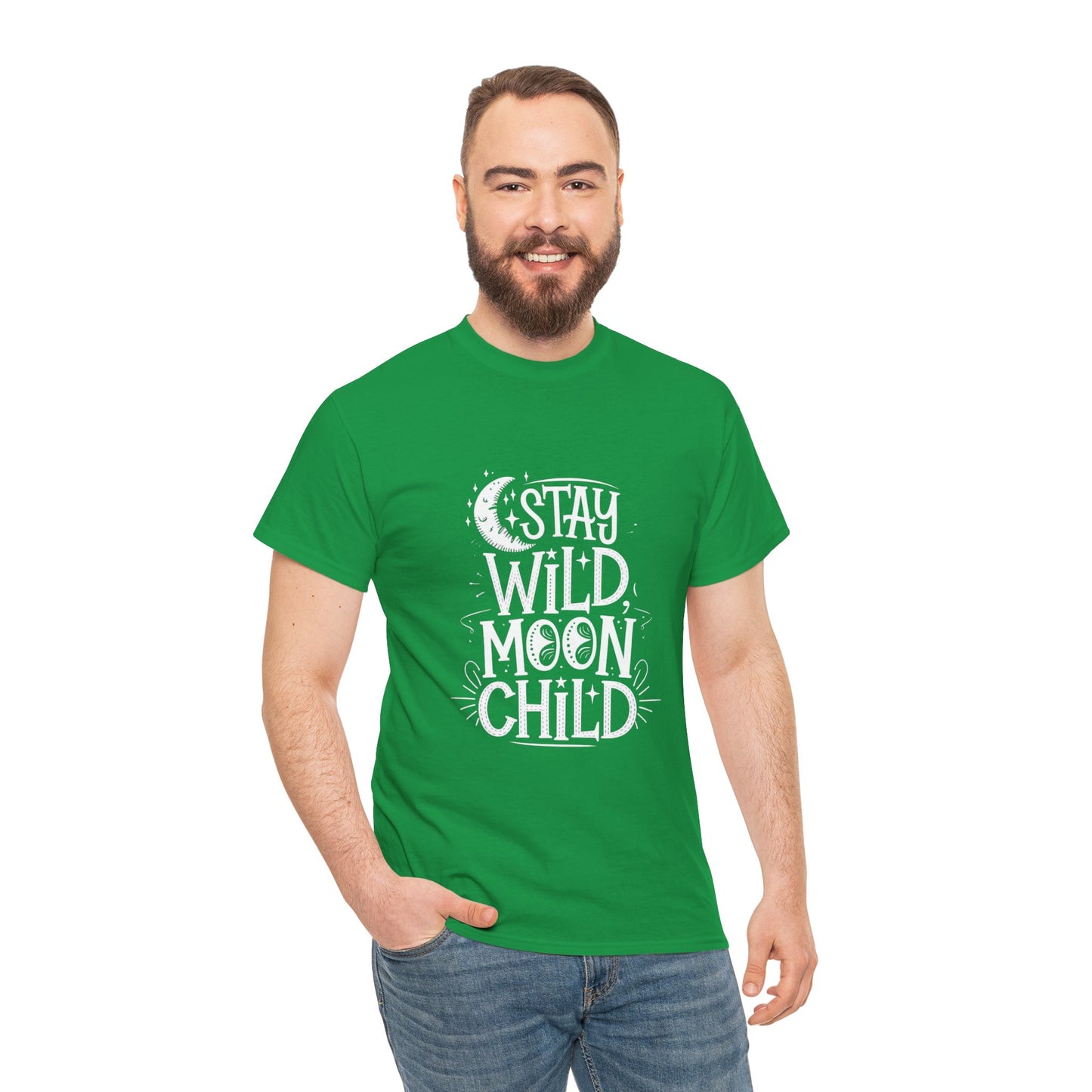 Stay Wild Moon Child Unisex Heavy Cotton Tee