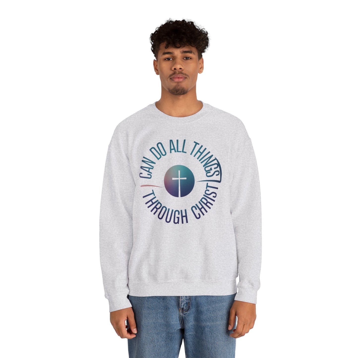 I Can Do All Things Through CHRIST Unisex Heavy Blend™ Crewneck Sweatshirt