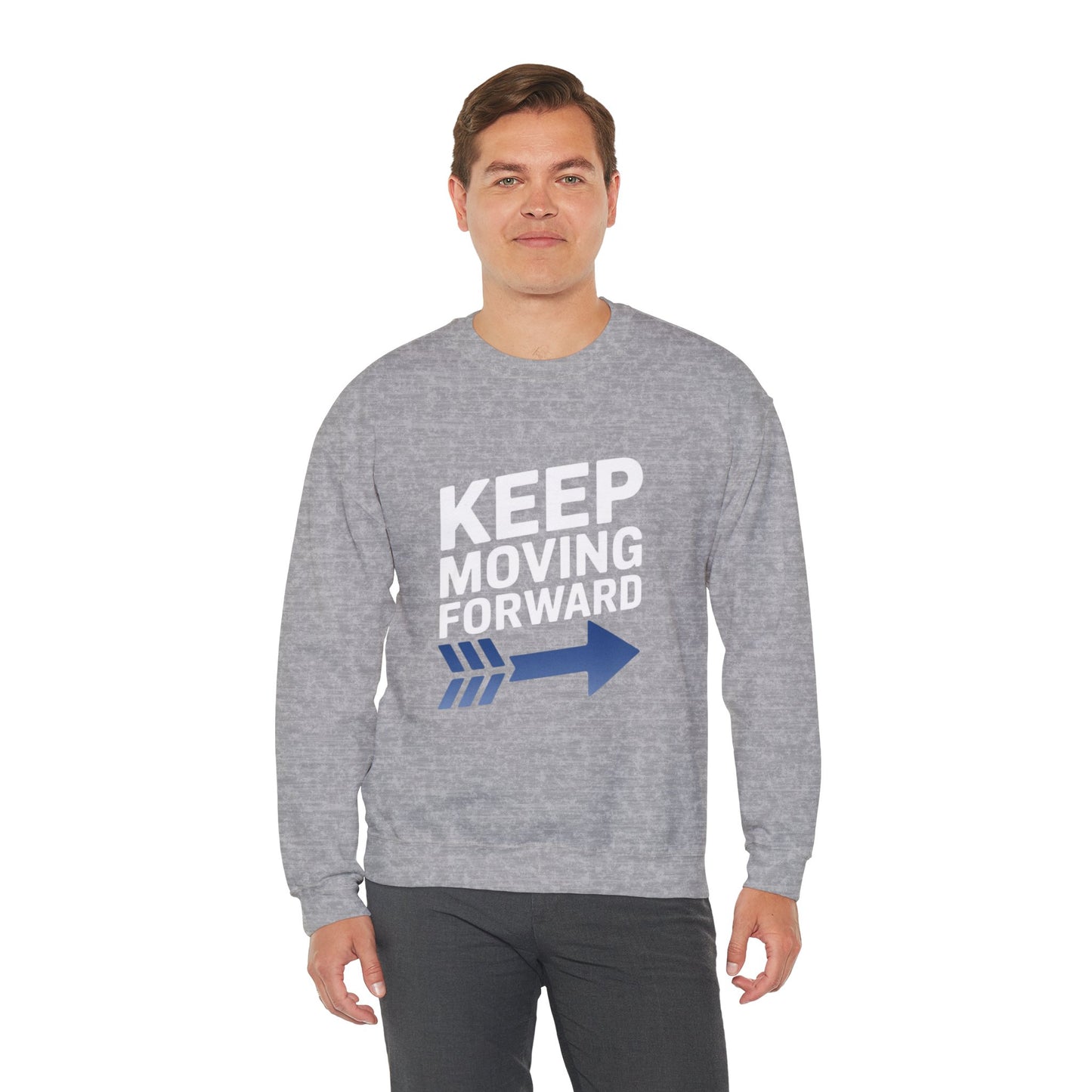 Keep Moving Forward Unisex Heavy Blend™ Crewneck Sweatshirt Gildan 18000