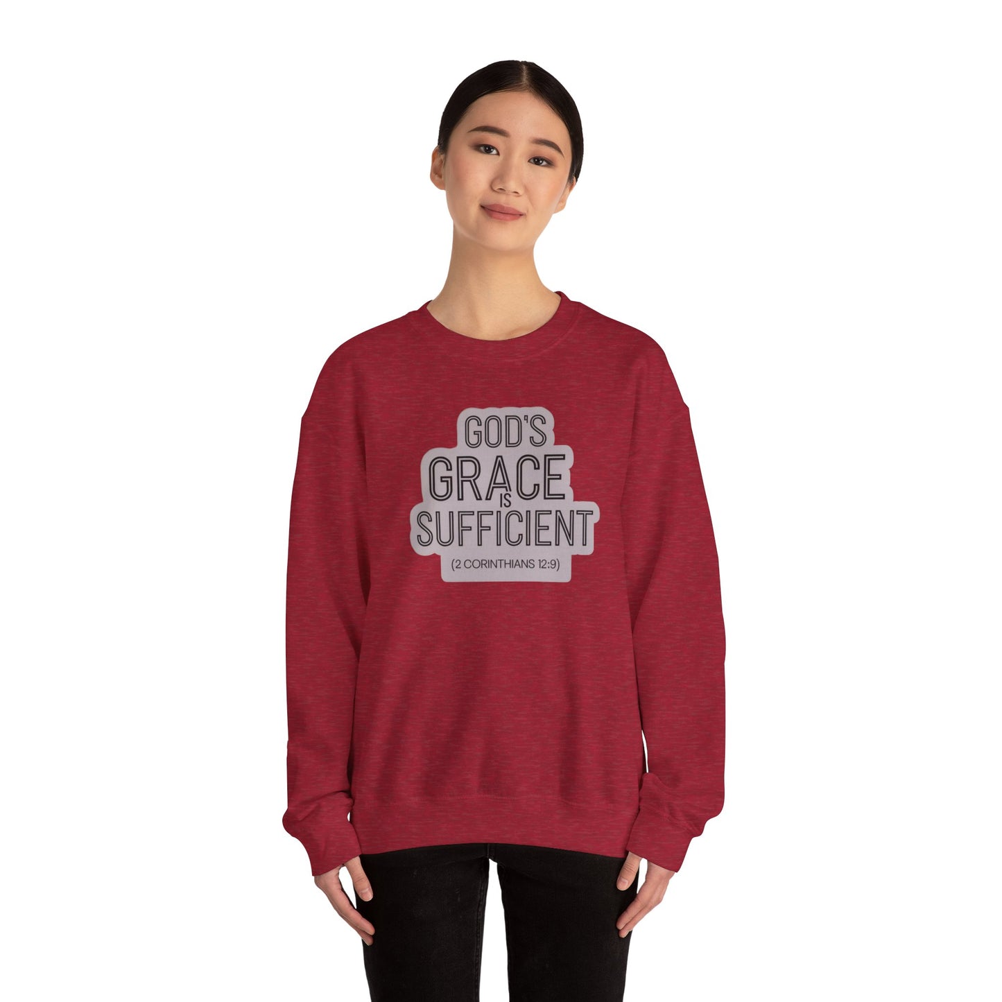 GODS Grace Is Sufficient Unisex Heavy Blend™ Crewneck Sweatshirt