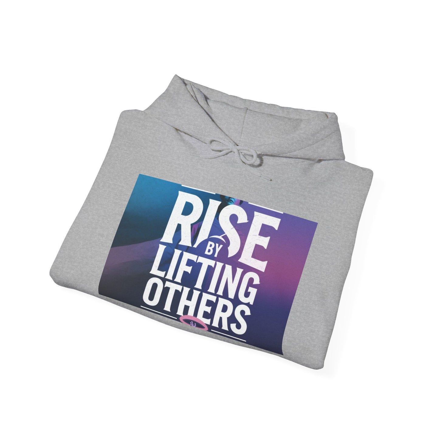 Rise By Lifting Others Hoodie - Inspirational Unisex Hooded Sweatshirt Gildan 18500