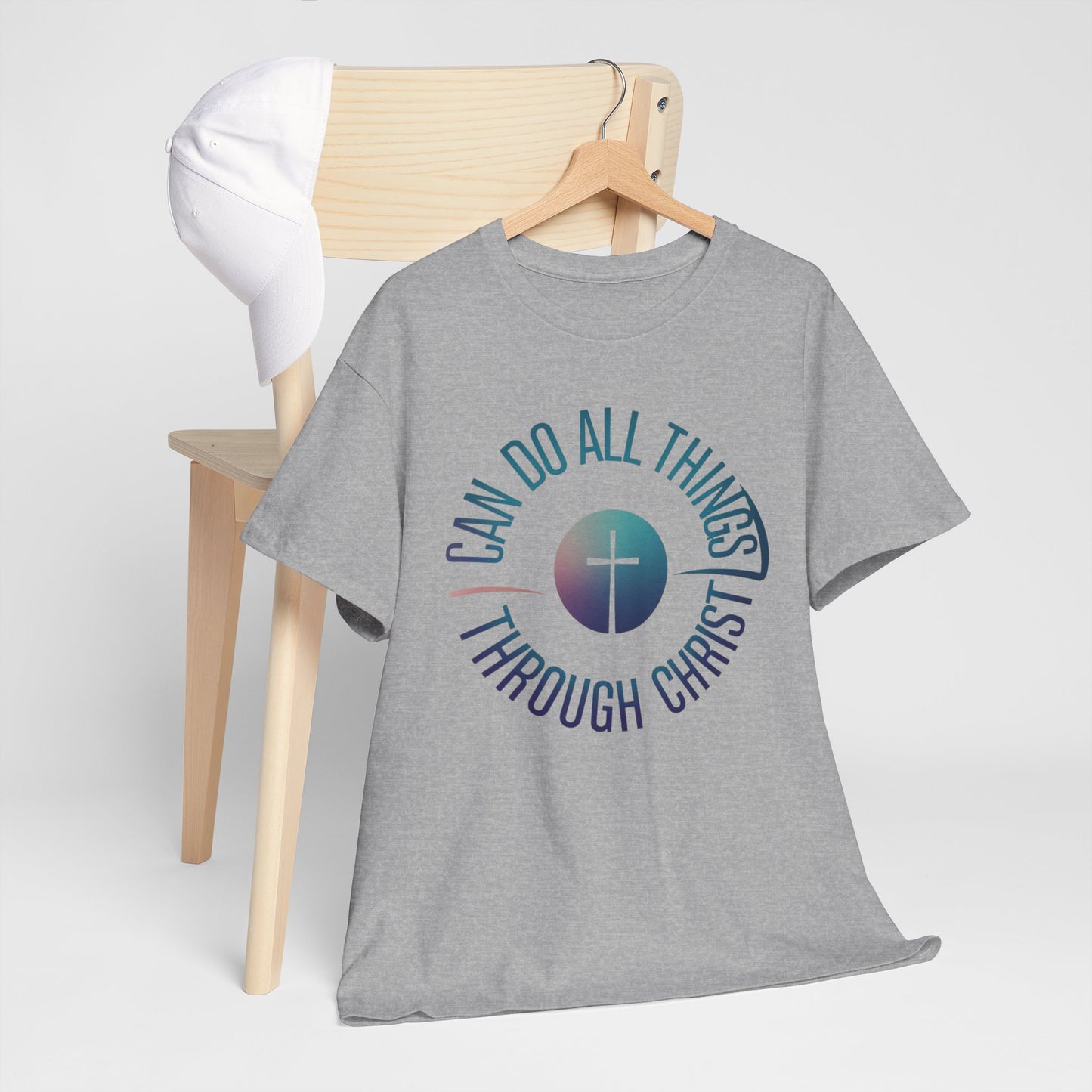 I Can Do All Things Through CHRIST Unisex Heavy Cotton Tee