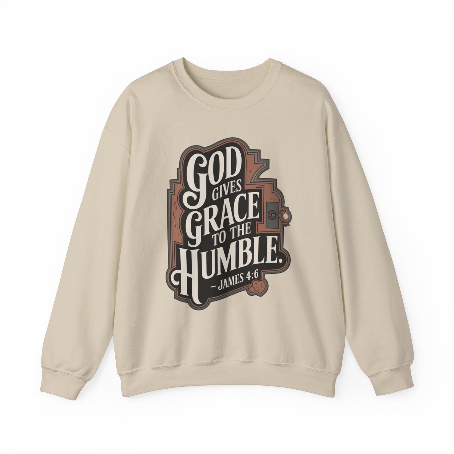 GOD Gives Grace To The Humble Sweatshirt Unisex Heavy Blend™ Crewneck