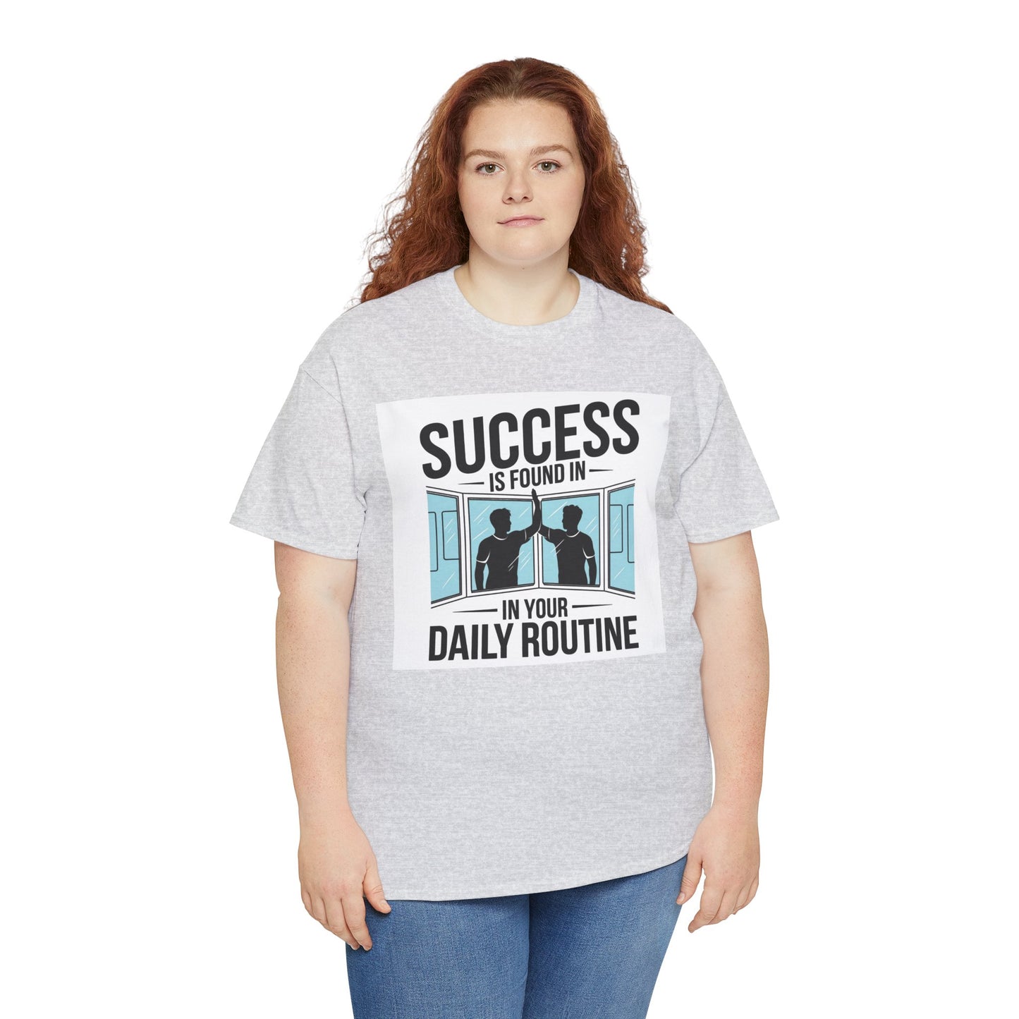 Success Is Found In Your Daily Routine Unisex Heavy Cotton Tee