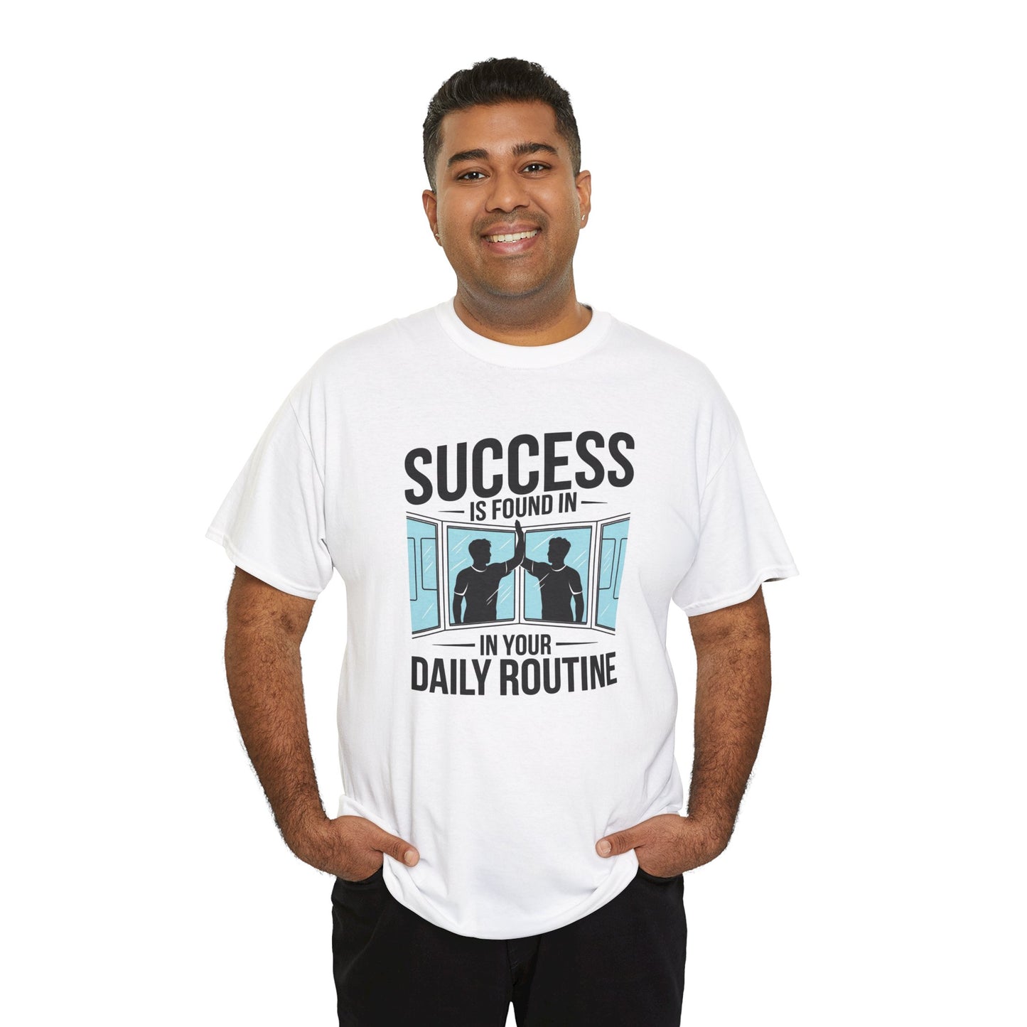 Success Is Found In Your Daily Routine Unisex Heavy Cotton Tee