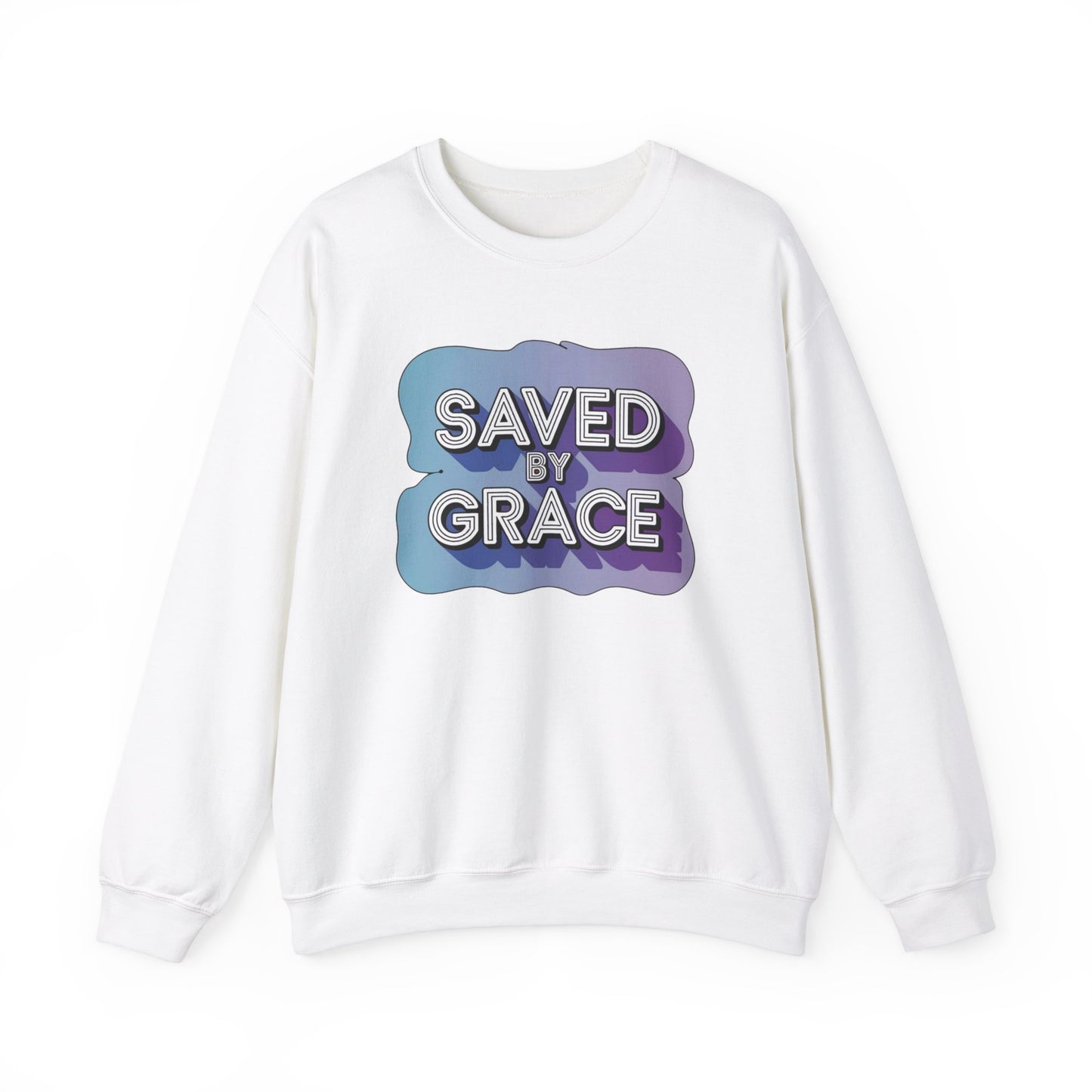 Saved By Grace  Unisex Heavy Blend™ Crewneck Sweatshirt