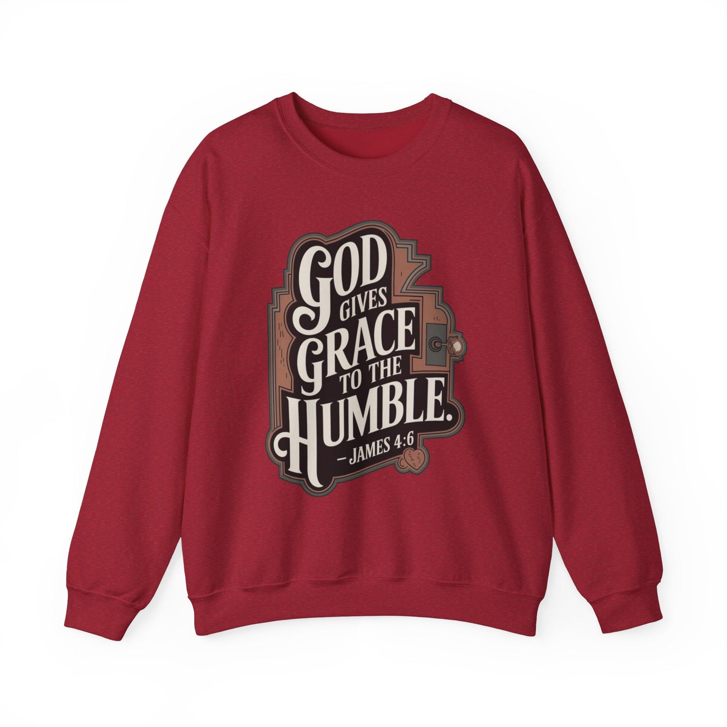 GOD Gives Grace To The Humble Sweatshirt Unisex Heavy Blend™ Crewneck