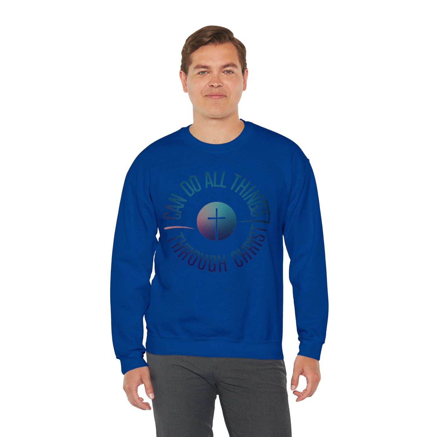 I Can Do All Things Through CHRIST Unisex Heavy Blend™ Crewneck Sweatshirt