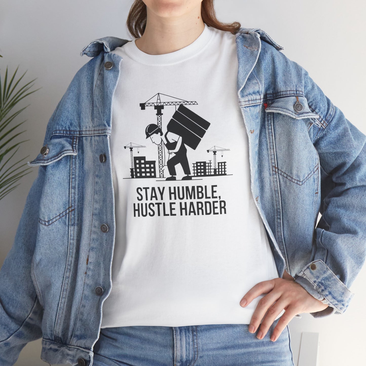 Stay Humble Hustle Harder Unisex Heavy Cotton Tee