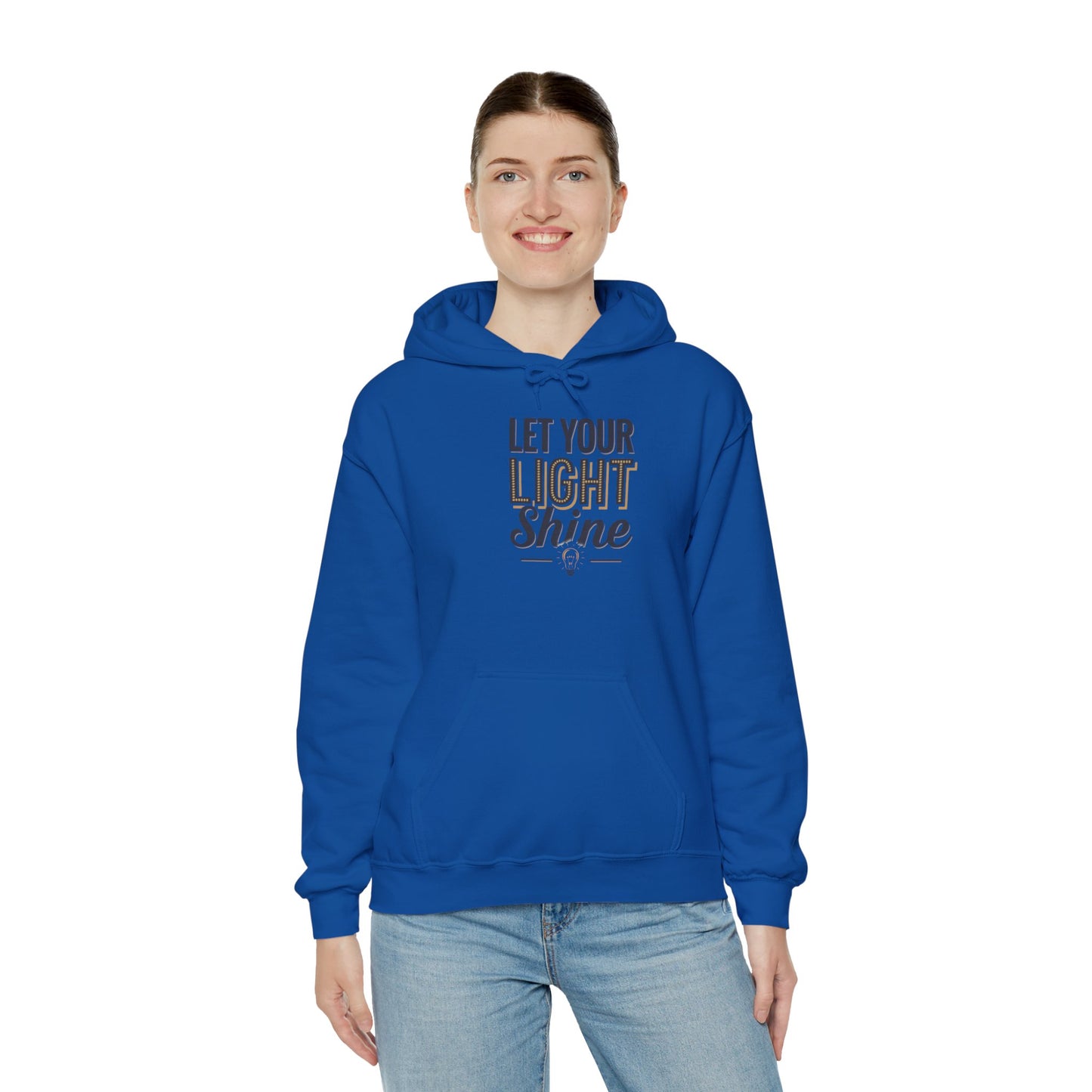 Let Your Light Shine Hooded Sweatshirt Hoodie Gildan 18500