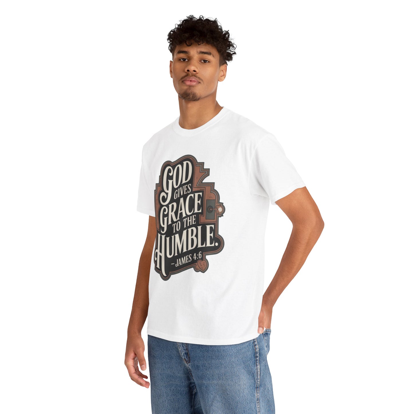 GOD Gives Grace To The Humble Unisex Heavy Cotton Tee