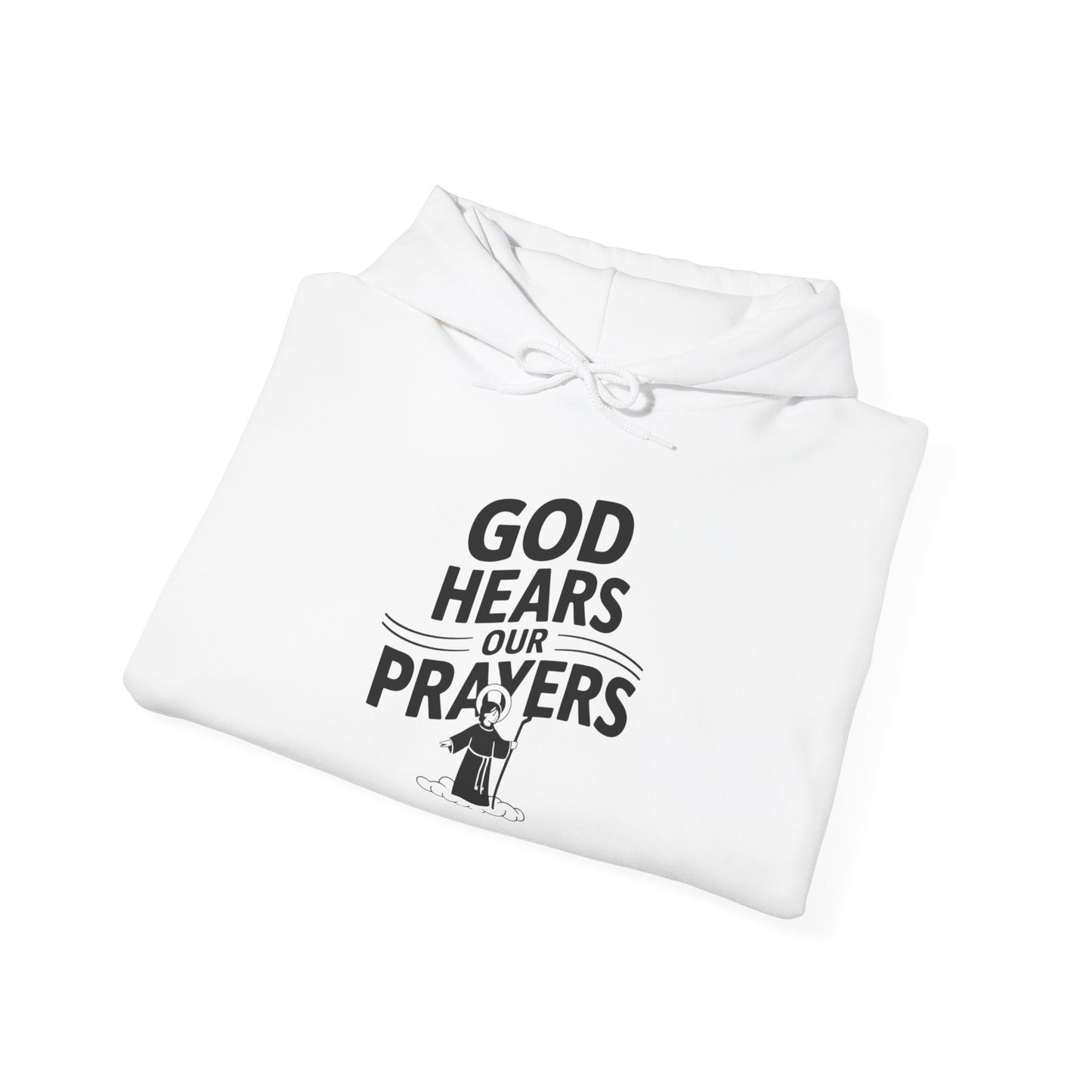 God Hears Our Prayers Unisex Heavy Blend™ Hooded Sweatshirt