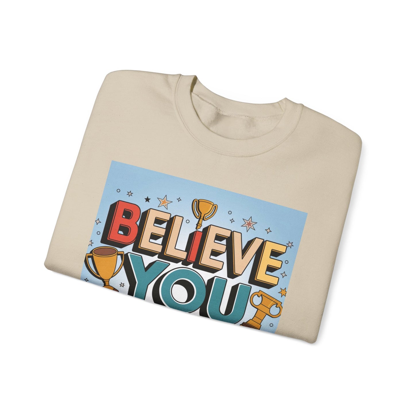 Believe You Can Unisex Heavy Blend™ Crewneck Sweatshirt Gildan 18000