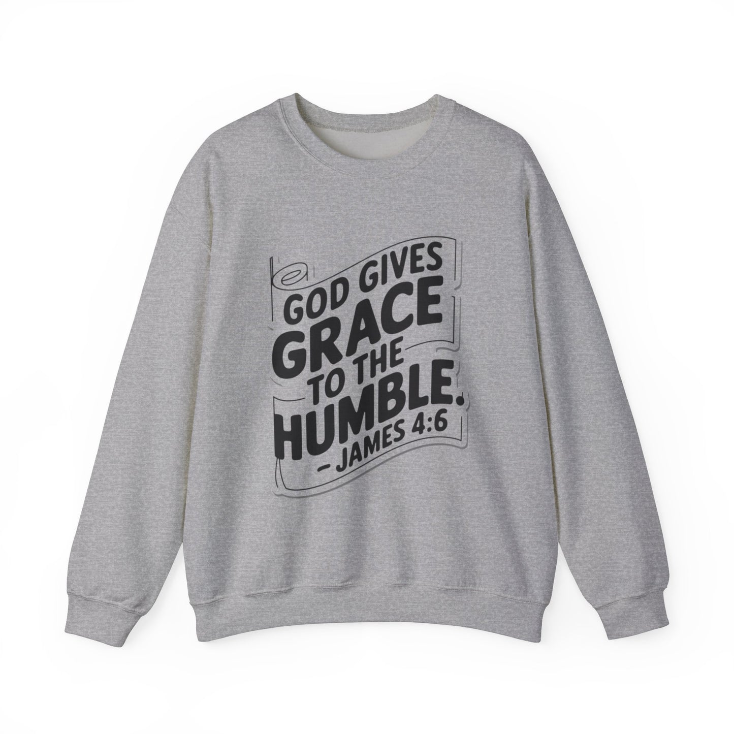 GOD Gives Grace To The Humble Unisex Heavy Blend™ Crewneck Sweatshirt