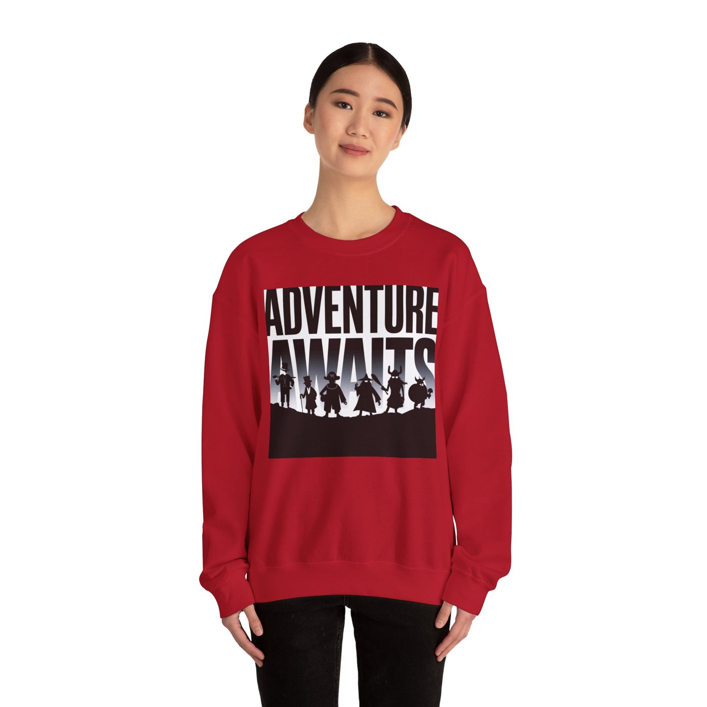 Adventure Awaits Sweatshirt Gildan 18000