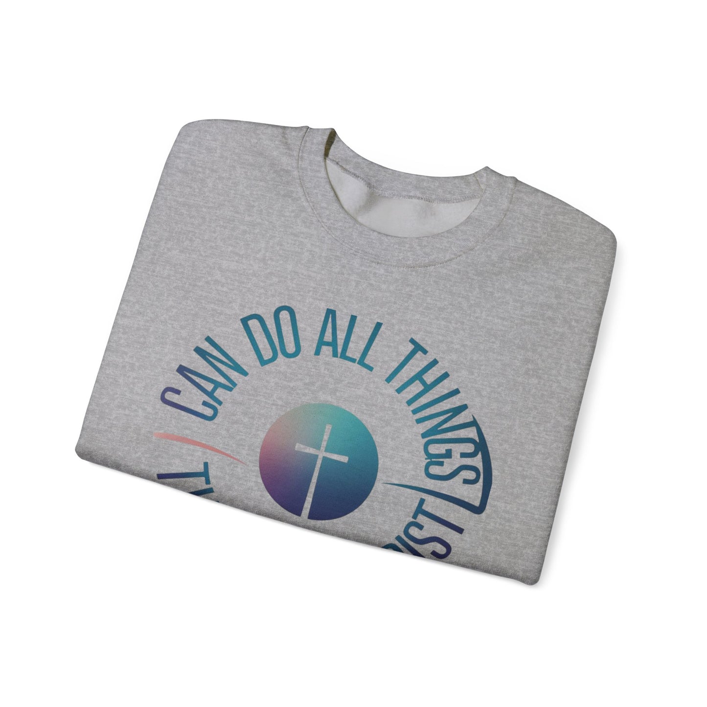 I Can Do All Things Through CHRIST Unisex Heavy Blend™ Crewneck Sweatshirt