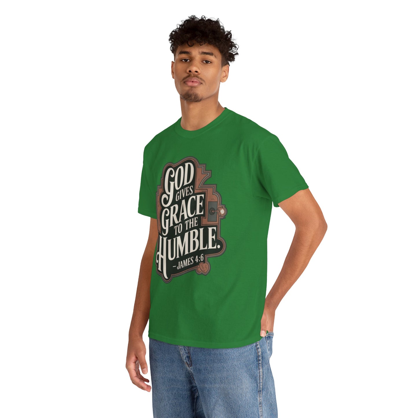 GOD Gives Grace To The Humble Unisex Heavy Cotton Tee