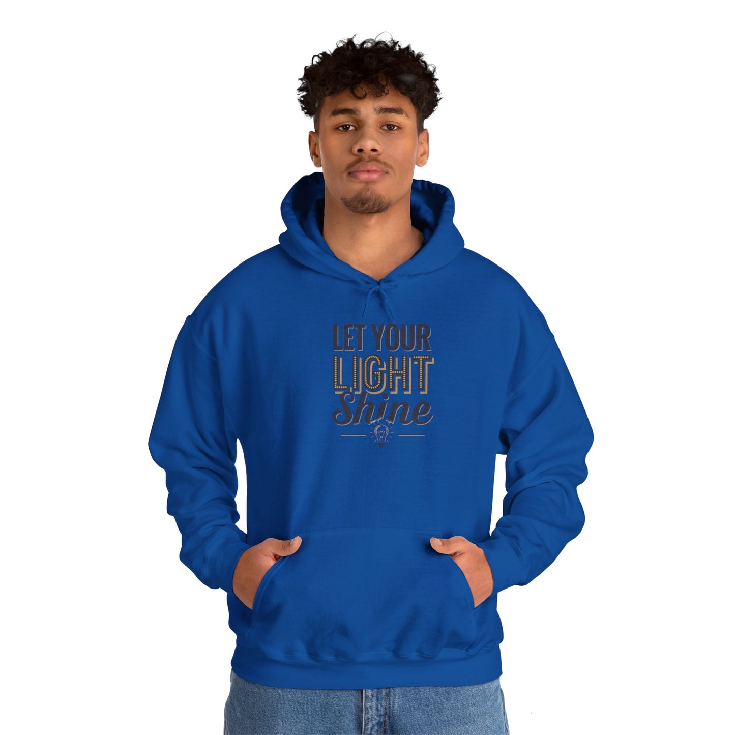 Let Your Light Shine Hooded Sweatshirt Hoodie Gildan 18500