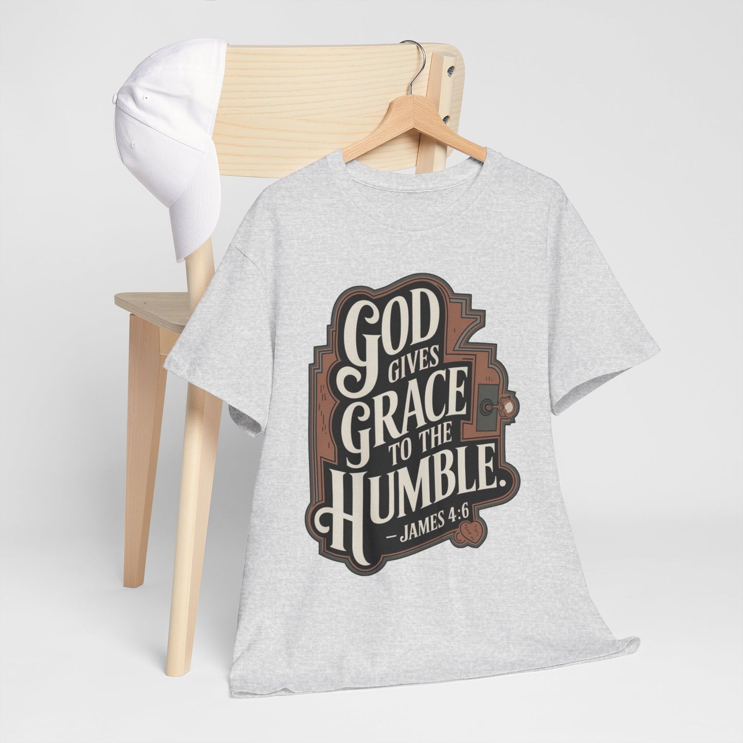 GOD Gives Grace To The Humble Unisex Heavy Cotton Tee