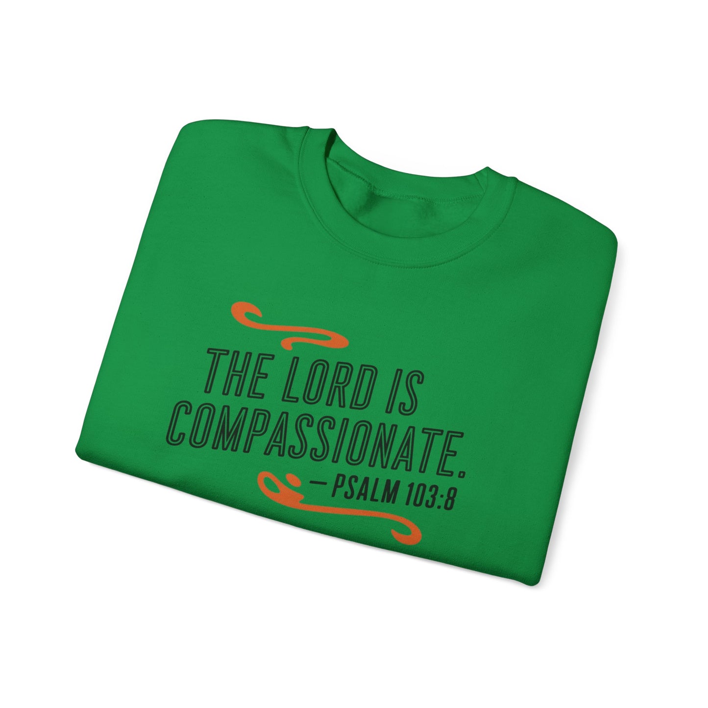 The LORD Is Compassionate Unisex Heavy Blend™ Crewneck Sweatshirt