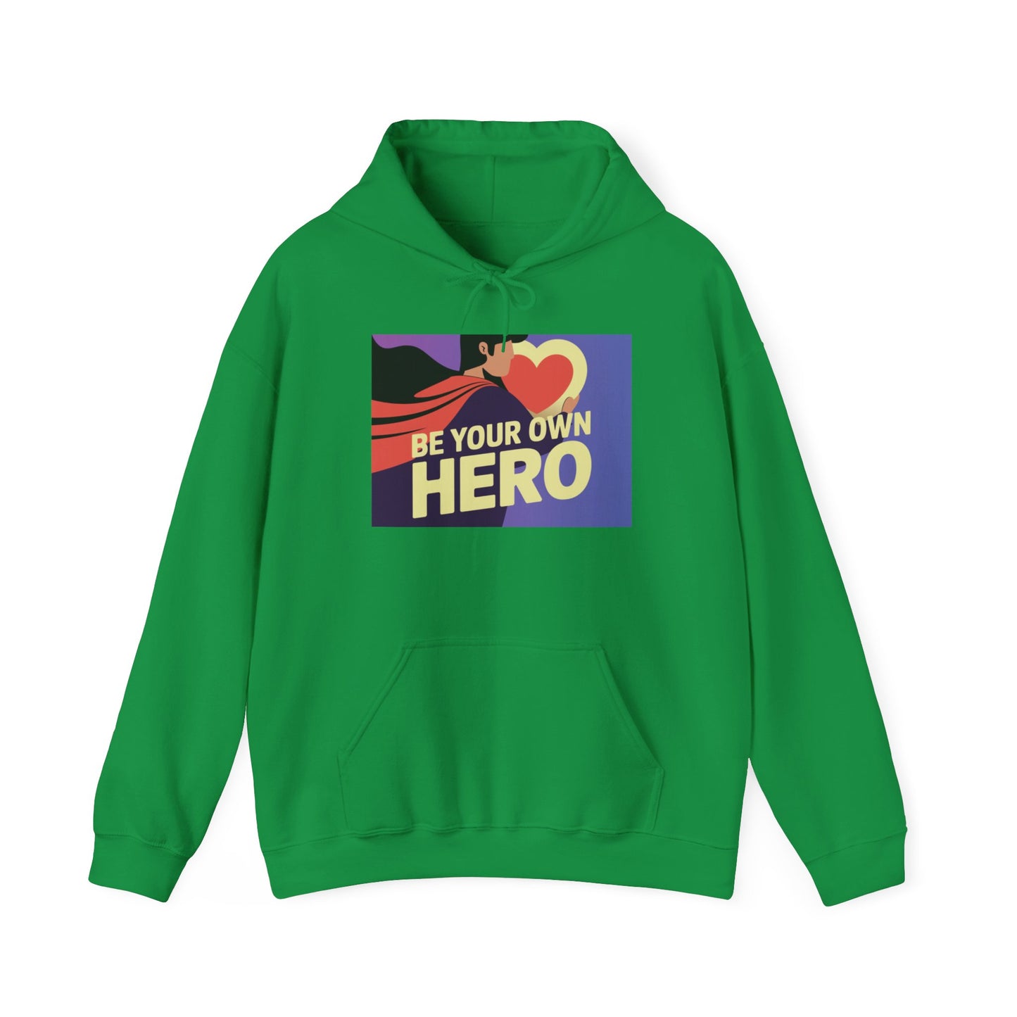 Be Your Own Hero Unisex Heavy Blend™ Hoodie, Hooded Sweatshirt Gildan 18500