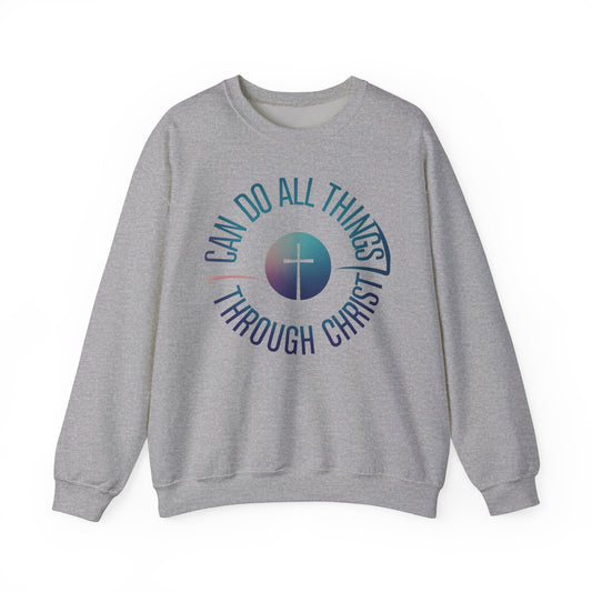 I Can Do All Things Through CHRIST Unisex Heavy Blend™ Crewneck Sweatshirt