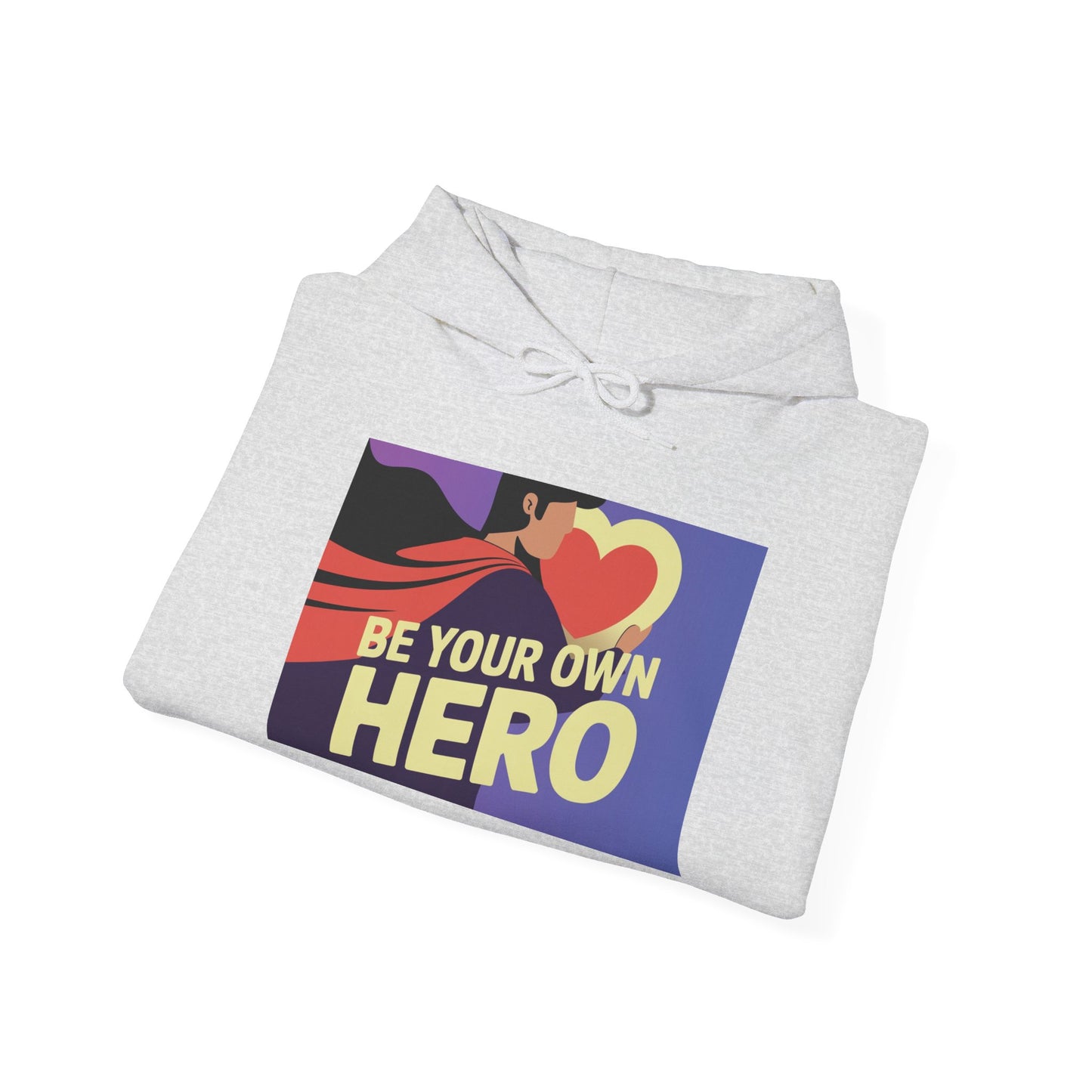 Be Your Own Hero Unisex Heavy Blend™ Hoodie, Hooded Sweatshirt Gildan 18500