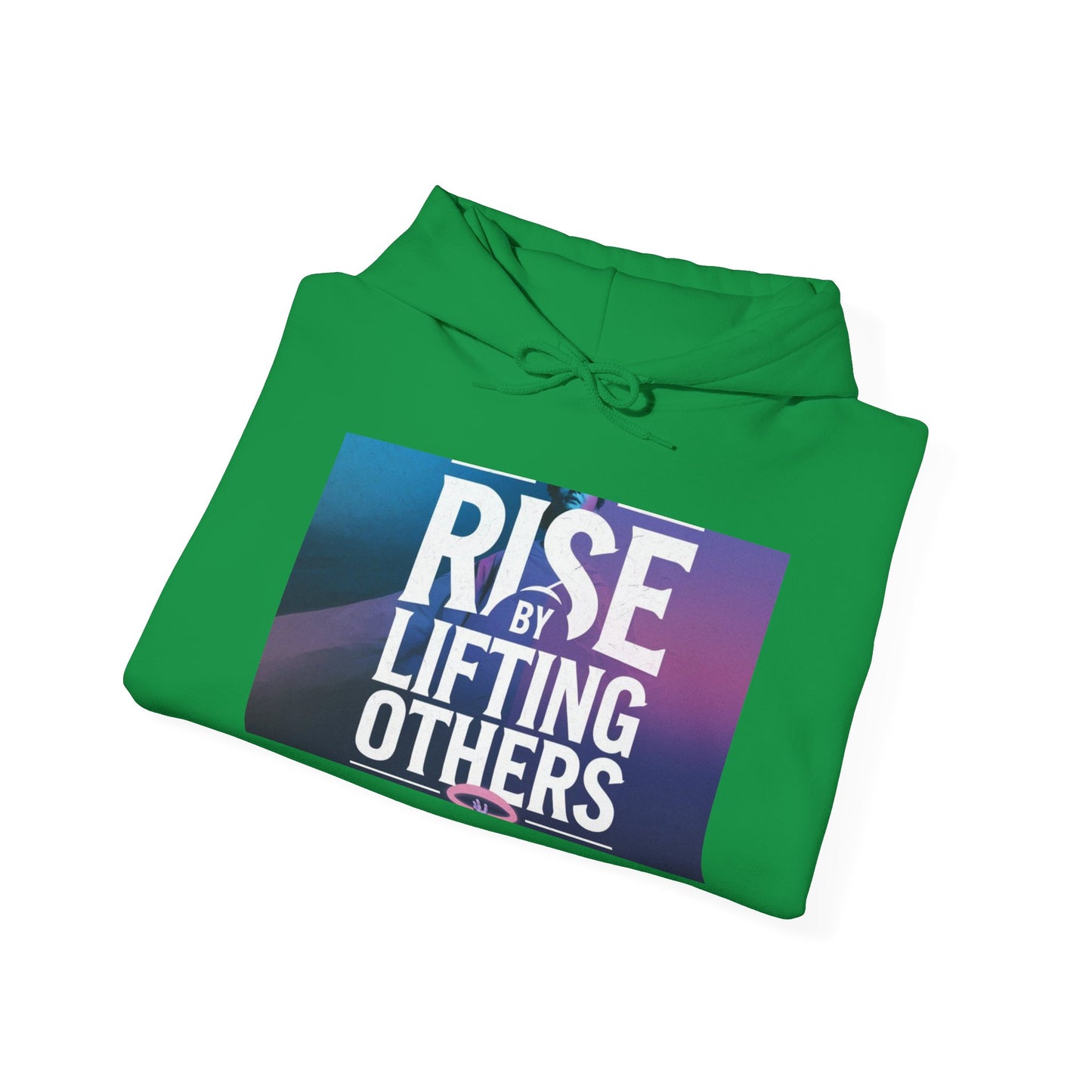 Rise By Lifting Others Hoodie - Inspirational Unisex Hooded Sweatshirt Gildan 18500