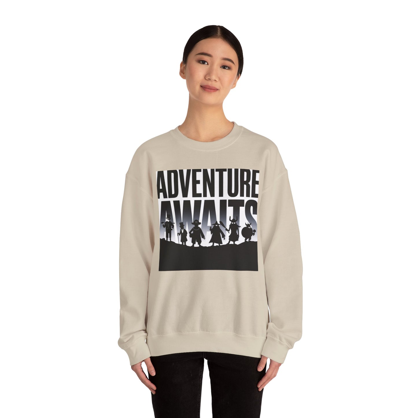 Adventure Awaits Sweatshirt Gildan 18000