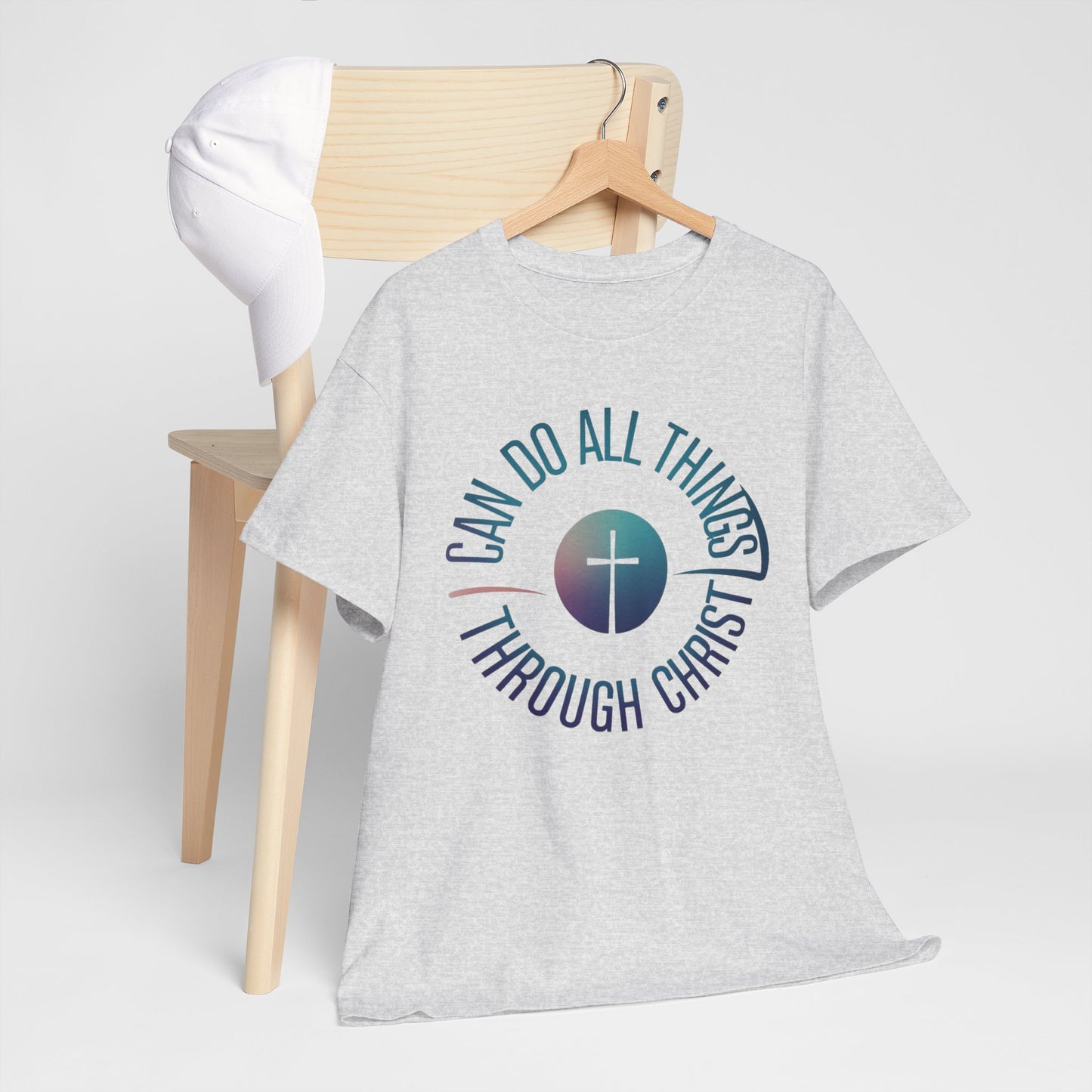 I Can Do All Things Through CHRIST Unisex Heavy Cotton Tee