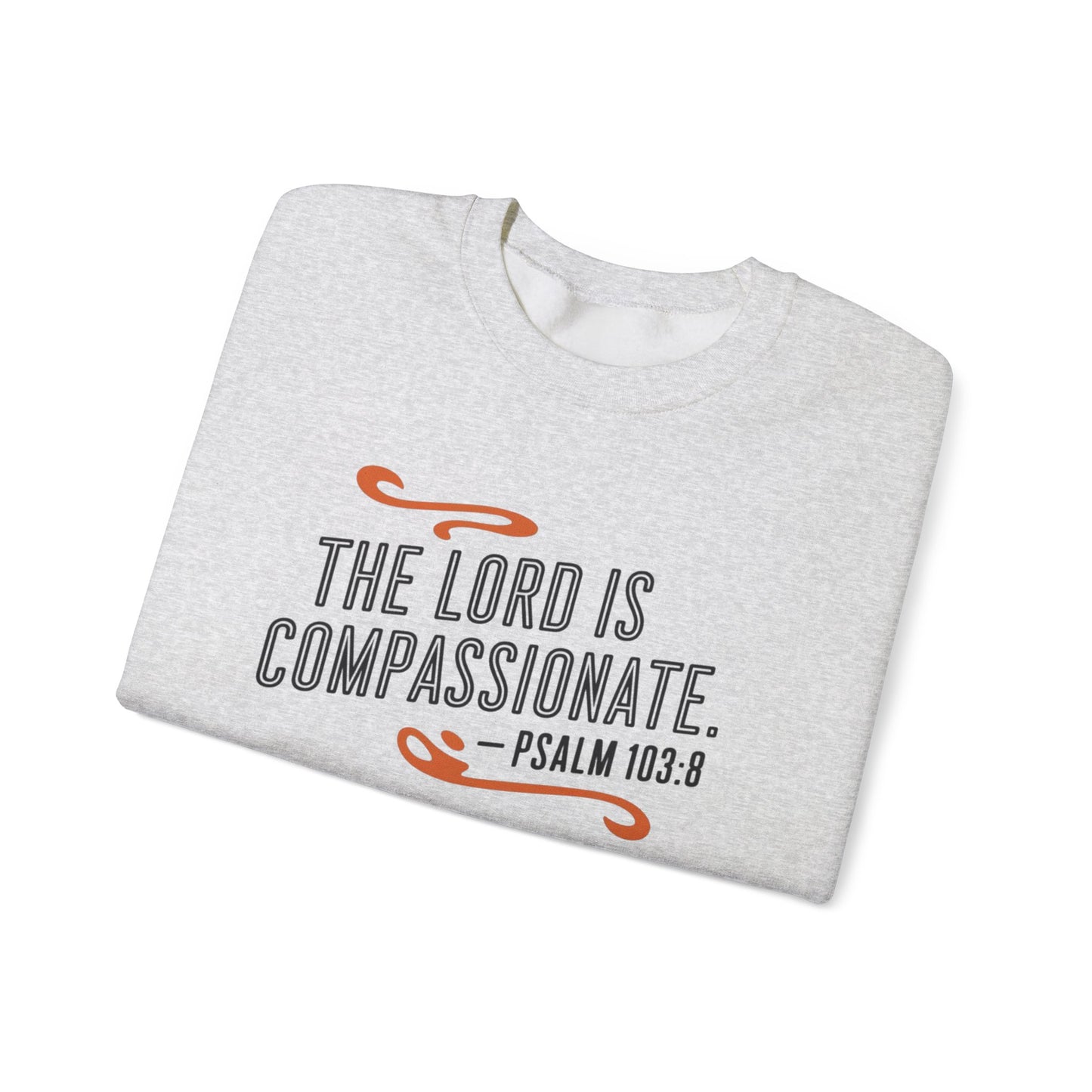 The LORD Is Compassionate Unisex Heavy Blend™ Crewneck Sweatshirt