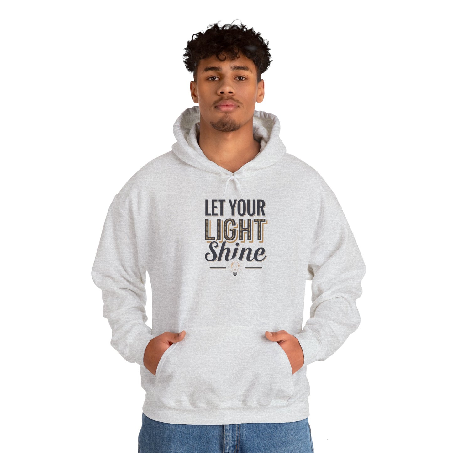 Let Your Light Shine Hooded Sweatshirt Hoodie Gildan 18500