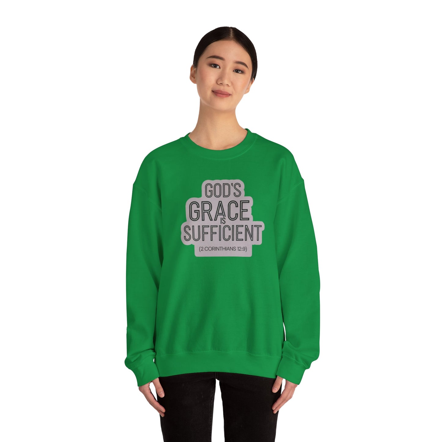 GODS Grace Is Sufficient Unisex Heavy Blend™ Crewneck Sweatshirt