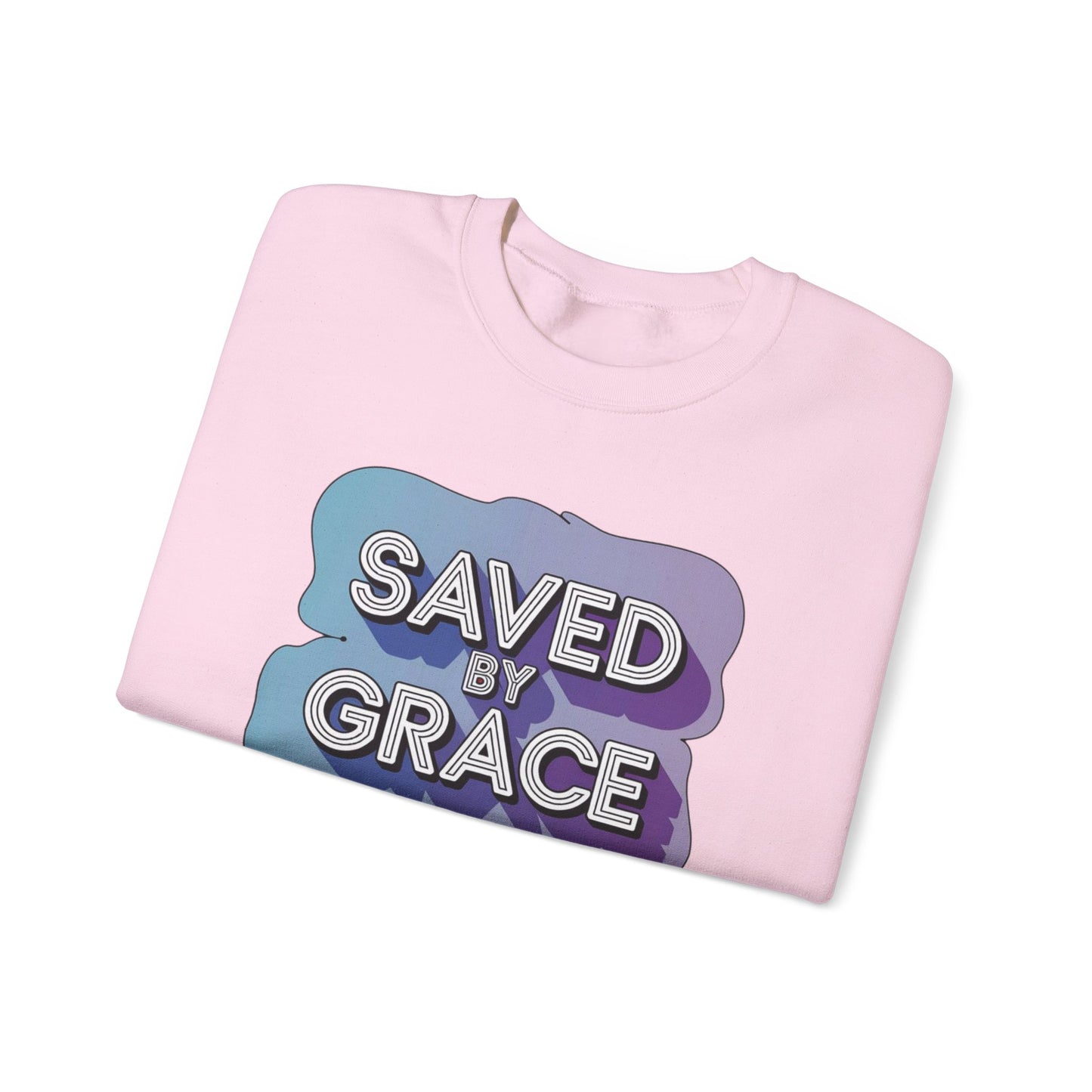 Saved By Grace  Unisex Heavy Blend™ Crewneck Sweatshirt